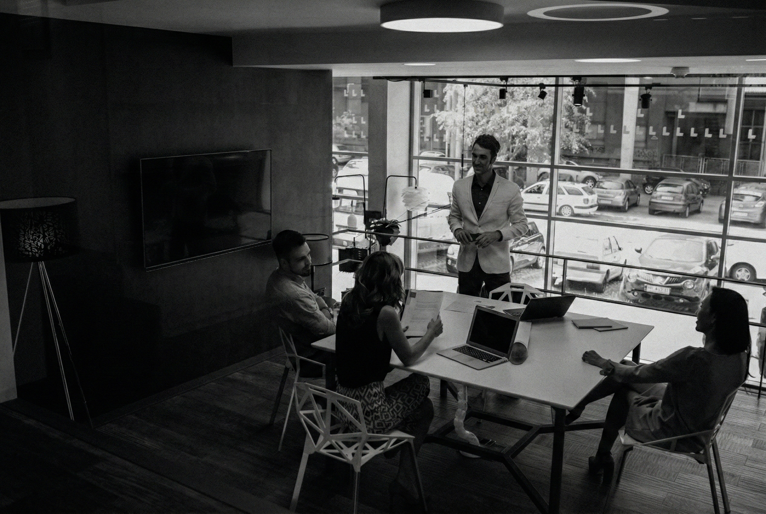 Team meeting in modern office